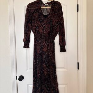 Allison Joy Paisley Midi Dress
